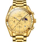 OLEVS 3618 Cornograph Watch For Men - Full Golden