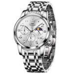 OLEVS 3628 Watch For Men - Full Silver