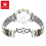 OLEVS 3628 Watch For Men - Silver Gold - Image 3