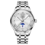 OLEVS 3638 Watch For Men - Full Silver