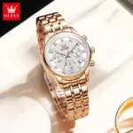 OLEVS 3669 Watch For Women - Rose White - Image 2
