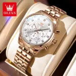 OLEVS 3669 Watch For Women - Rose White - Image 3