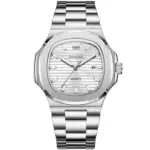 OLEVS 3696 Watch For Men - Full Silver