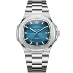 OLEVS 3696 Watch For Men - Silver Blue