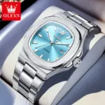 OLEVS 3696 Watch For Men - Silver Sky - Image 2