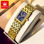 OLEVS 3700 Watch For Women - Gold Blue - Image 2