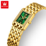OLEVS 3700 Watch For Women - Gold Green - Image 2