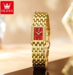 OLEVS 3700 Watch For Women - Gold Red