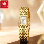 OLEVS 3700 Watch For Women - Gold White