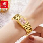 OLEVS 3700 Watch For Women - Pink Gold - Image 3
