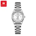 OLEVS 3703 Watch For Women - Full Silver
