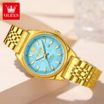 OLEVS 3703 Watch For Women - Gold Sky - Image 4
