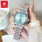 OLEVS 3703 Watch For Women - Silver Sky - Image 3
