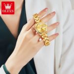 OLEVS 5563 Watch For Woman –Full Golden - Image 2
