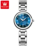 OLEVS 5608 Watch For Women - Silver Blue