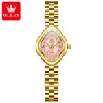 OLEVS 5666 Watch For Women - Gold Pink