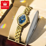 OLEVS 5666 Watch For Women - Red Blue - Image 2