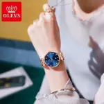 OLEVS 5866 Watch For Women - Gold Blue - Image 3