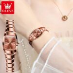 OLEVS 7006 Watch For Women - Full Rose - Image 2