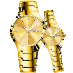 OLEVS 8697 Watch For Couple - Full Golden