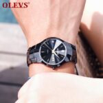 OLEVS 8697 Watch For Men - Full Black - Image 3