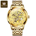OLEVS 9901 Automatic Watch For Men - Full Golden