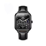 Olevs 9914 leather Strap Watch for Men-Full Black - Image 2