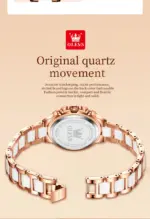 Olevs 9999 Women’s Watch - Rose Gold White - Image 3