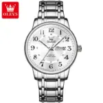 Olevs 2891 Watch For Men - Full Silver