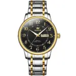 Olevs 2891 Watch For Men - Silver Gold Black
