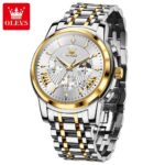OLEVS 2892 Chronograph Mens Watch - Golden White