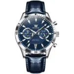 Olevs 2921 Watch For Men - Silver Blue - Image 2