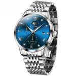 Olevs 2925 Watch For Men - Silver Blue