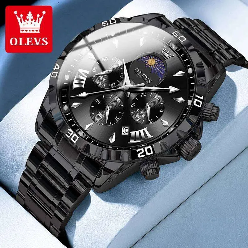 Olevs-2949-Watch-For-Men-Full-Black.webp Olevs 2949 Watch For Men - Full Black - Image 1