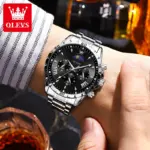 Olevs 2949 Watch For Men - Silver Black - Image 4
