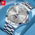 Olevs 2956 Watch For Men – Silver Gray - Image 2