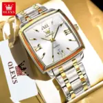 Olevs 2969 Watch For Men – Silver White - Image 4