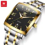 Olevs 2969 Watch For Men – Silver Gold Black - Image 2
