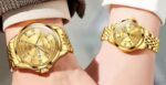 Olevs 3620 Couple Watch - Full Golden - Image 2