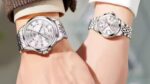 Olevs 3620 Couple Watch - Full Silver - Image 2