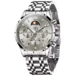 OLEVS 3653 Moon Phase Men’s Watch - Gray - Image 2