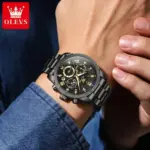Olevs 3660 Watch For Woman - Black Gold - Image 2