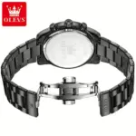 Olevs 3660 Watch For Men - Black Gold - Image 2