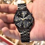 Olevs 3670 Watch For Men - Full Black - Image 2