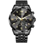 Olevs 3670 Watch For Men - Full Black