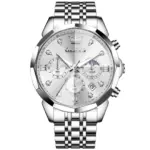 Olevs 3670 Watch For Men - Silver White