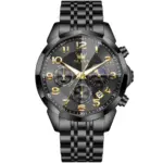 Olevs 3676 Watch For Men - Full Black