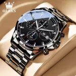 Olevs 3693 Watch For Men - Full Black
