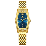 Olevs 3699 Watch For Women - Gold Blue