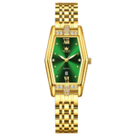 Olevs 3699 Watch For Women - Gold Green